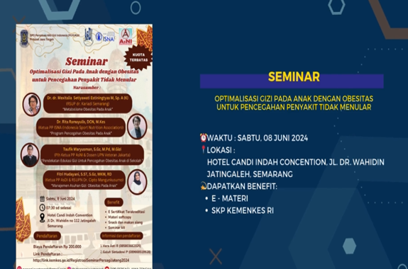 SEMINAR Optimalisasi Gizi pada Anak